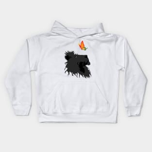 Lion and butterfly Kids Hoodie